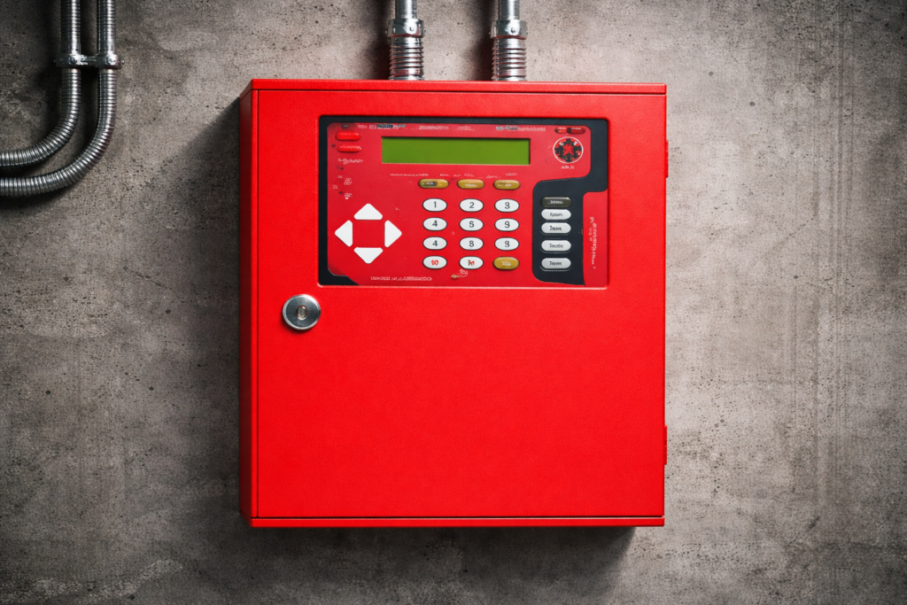 Central de alarme de incêndio painel controle