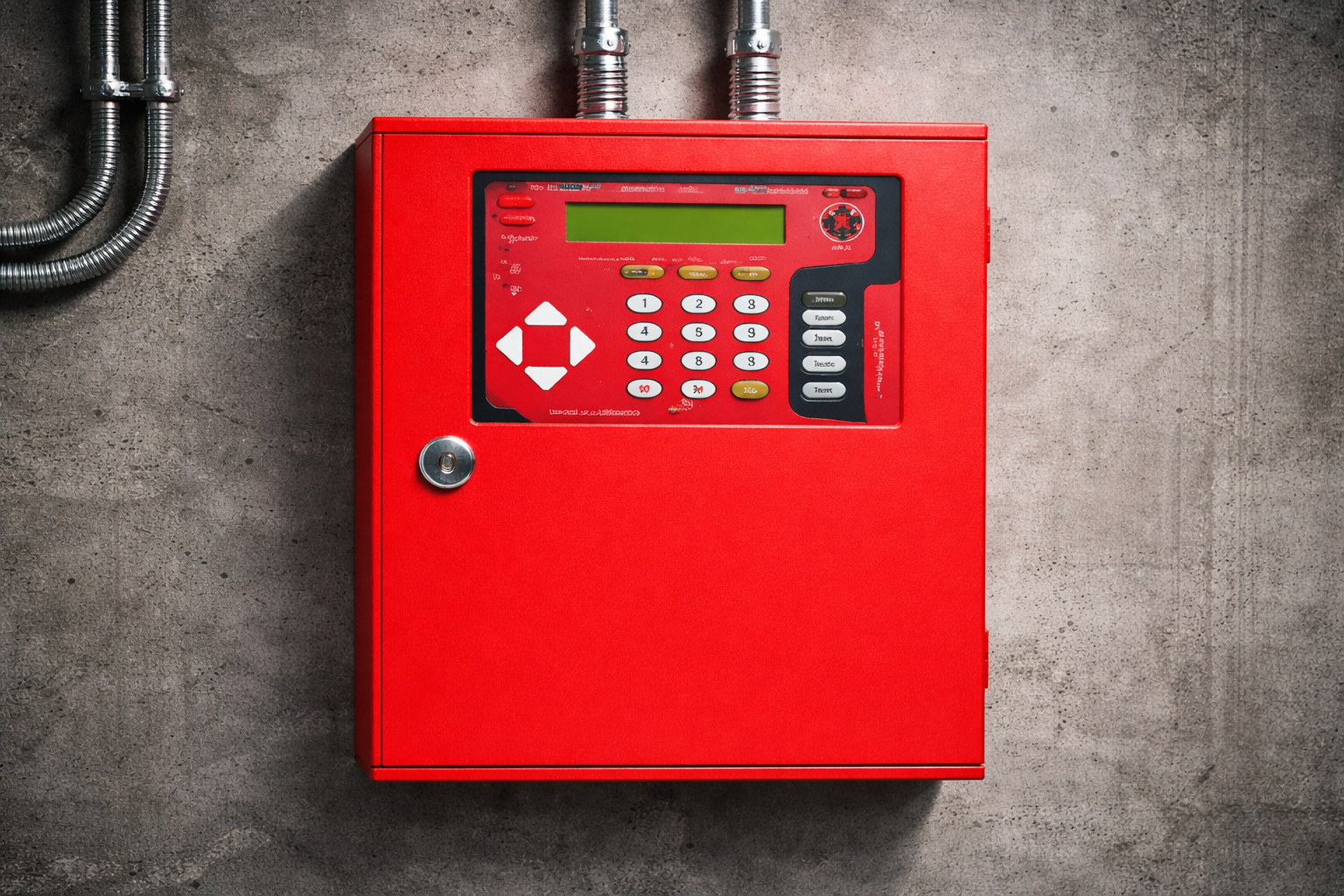 Central de alarme de incêndio painel controle