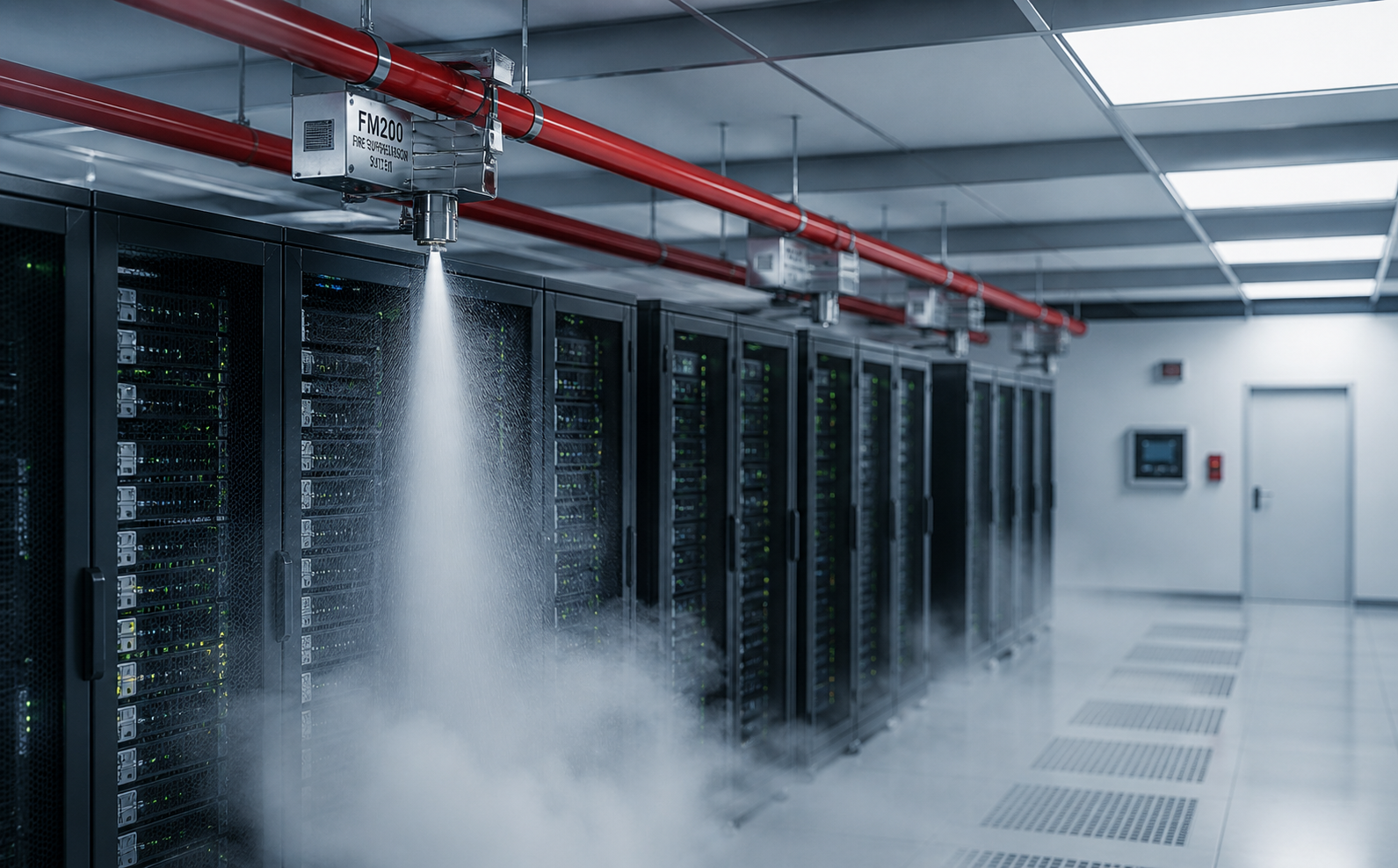 Sistema FM200 para data centers e salas técnicas